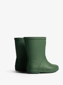 Hunter Bottes Wellington First Isolées Vertes pour enfant New