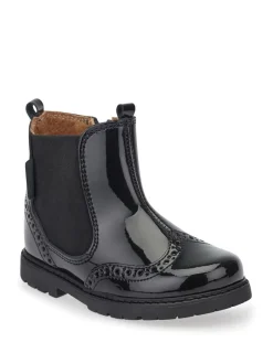 Start Rite Bottines chelsea zippées en cuir verni noir Start-rite Coupe classique Best
