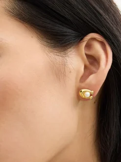 Coach Boucles d’oreilles Tone Pearl Signature Best