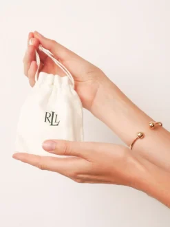 Lauren Ralph Lauren Boucles d’oreilles à logo en fausse perle Outlet