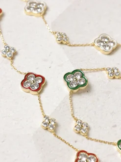 Jon Richard Bracelet trèfle pavé Outlet