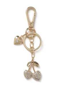Aela Breloque dorée scintillante avec sac à cerise Hot
