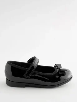 Next Brevet noir - Babies School en cuir avec nœud New