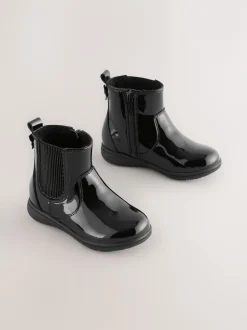 Next Brevet noir - Bottines Chelsea en cuir Online