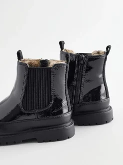 Next Brevet noir - Grosses bottines Chelsea Outlet