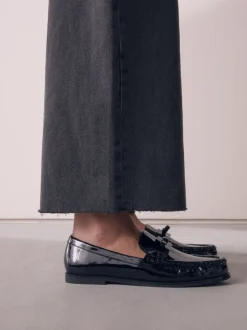 Next Brevet noir - Mocassins Forever Comfort® à bout froncé avec nœud Outlet