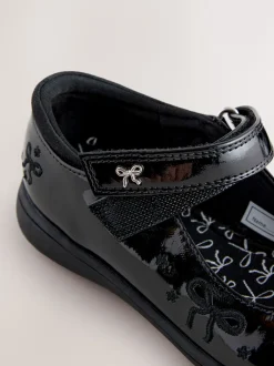 Next Brevet noir - Nœud Mary Jane Chaussures d'école New