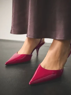 Next Brevet rose - Chaussures à talons Forever Comfort® à bout pointu et à bride arrière