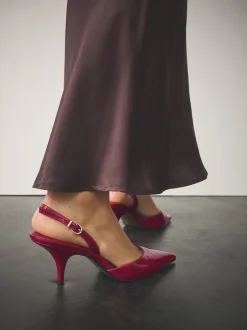 Next Brevet rose - Chaussures à talons Forever Comfort® à bout pointu et à bride arrière