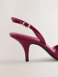 Next Brevet rose - Chaussures à talons Forever Comfort® à bout pointu et à bride arrière