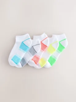 Next Bright Jaune/Vert/Bleu - Lot de 5 paires de chaussettes de sport à semelle rembourrée Sale