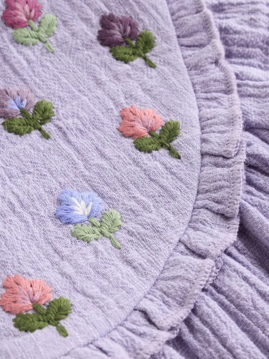 Next Brodé violet - Barboteuse Bloomer pour bébé (0mths-2yrs) Clearance