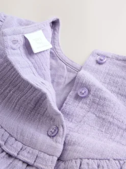 Next Brodé violet - Barboteuse Bloomer pour bébé (0mths-2yrs) Clearance