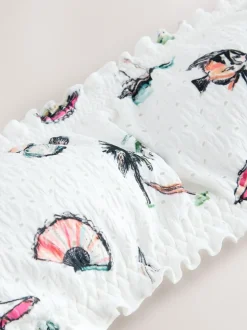 Next Broderie blanche conversationnelle - Haut de bikini Bandeau Hot