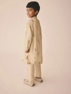 Next Broderie feuille neutre - Eid Kurta (3mths-16yrs) Sale