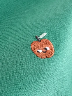 Next Broderie Nourriture Minéraux Personnage - Lot de 4 t-shirts imprimés graphiques à manches longues (3mois-7ans) New