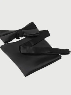 Brook Taverner Ensemble nœud papillon et pochette en pure soie Discount