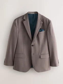 Next Brun clair - - Veste de costume stretch Motionflex Ajustement régulier