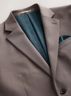Next Brun clair - - Veste de costume stretch Motionflex Ajustement régulier
