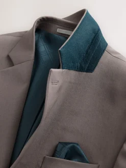 Next Brun clair - - Veste de costume stretch Motionflex Ajustement régulier