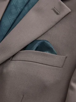 Next Brun clair - - Veste de costume stretch Motionflex Ajustement régulier