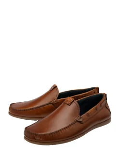 Lotus Brun clair - Chaussures de conduite décontractées à enfiler New