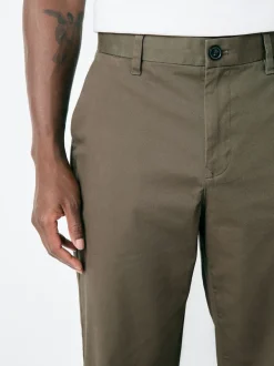 Next - Coupe ample - Pantalon chino stretch Brun clair Sale