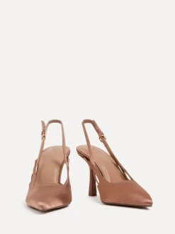 Linzi - Rhea À attacher à l’arrière talons courts Brun clair Discount