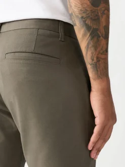 Next - Skinny Fit (Skinny Fit) - Pantalon chino stretch Brun clair Online