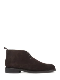 Jones Bootmaker Brun foncé - Bottes/Bottines Deacon en daim Chukka Sale
