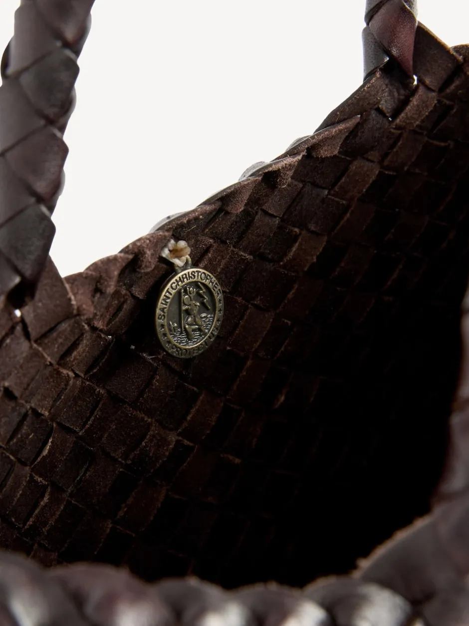 Dragon Diffusion Brun foncé - Grand sac tissé Dragon Diffus Santa Croce Hot