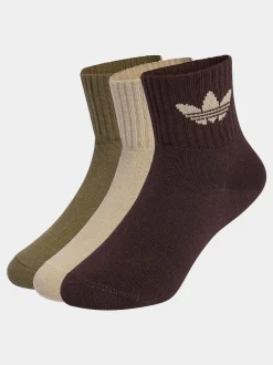 adidas originals Brun foncé - Lot de 3 paires de socquettes Best