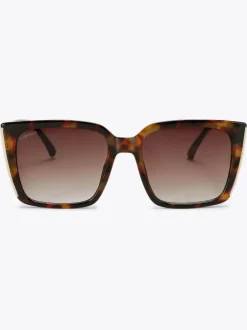 Carvela Brun foncé - Lunettes de soleil à monture carrée Discount