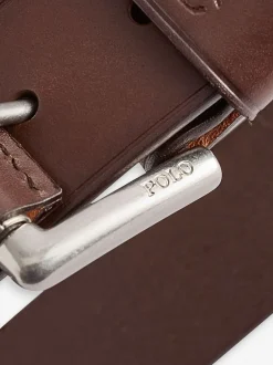 Polo Ralph Lauren Brun foncé - Ceintures du joueur de poney en cuir New