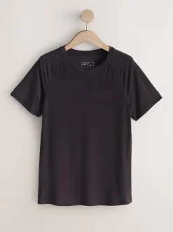 Next Brun/Crème - Lot de 2 T-shirts Active à manches courtes à Col rond Clearance