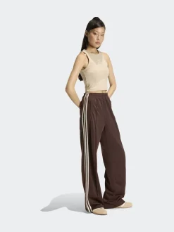 adidas originals - Pantalons amples Adidas Original Firebird Brun/Crème