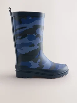 Next - Bottes en caoutchouc Camo bleu Online