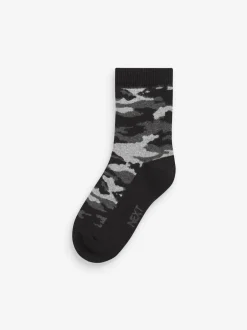 Next Camouflage - Chaussettes chaudes et thermiques en coton riche 5 Pack Discount