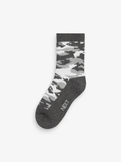 Next Camouflage - Chaussettes chaudes et thermiques en coton riche 5 Pack Discount