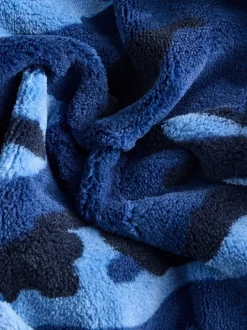 Next Camouflage bleu/bleu marine - Pyjama en laine polaire (1.5-16ans) Discount