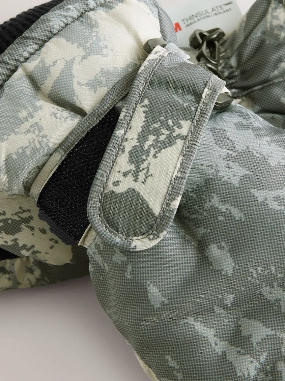 Next Camouflage vert - Gants de ski (3-16ans) Best