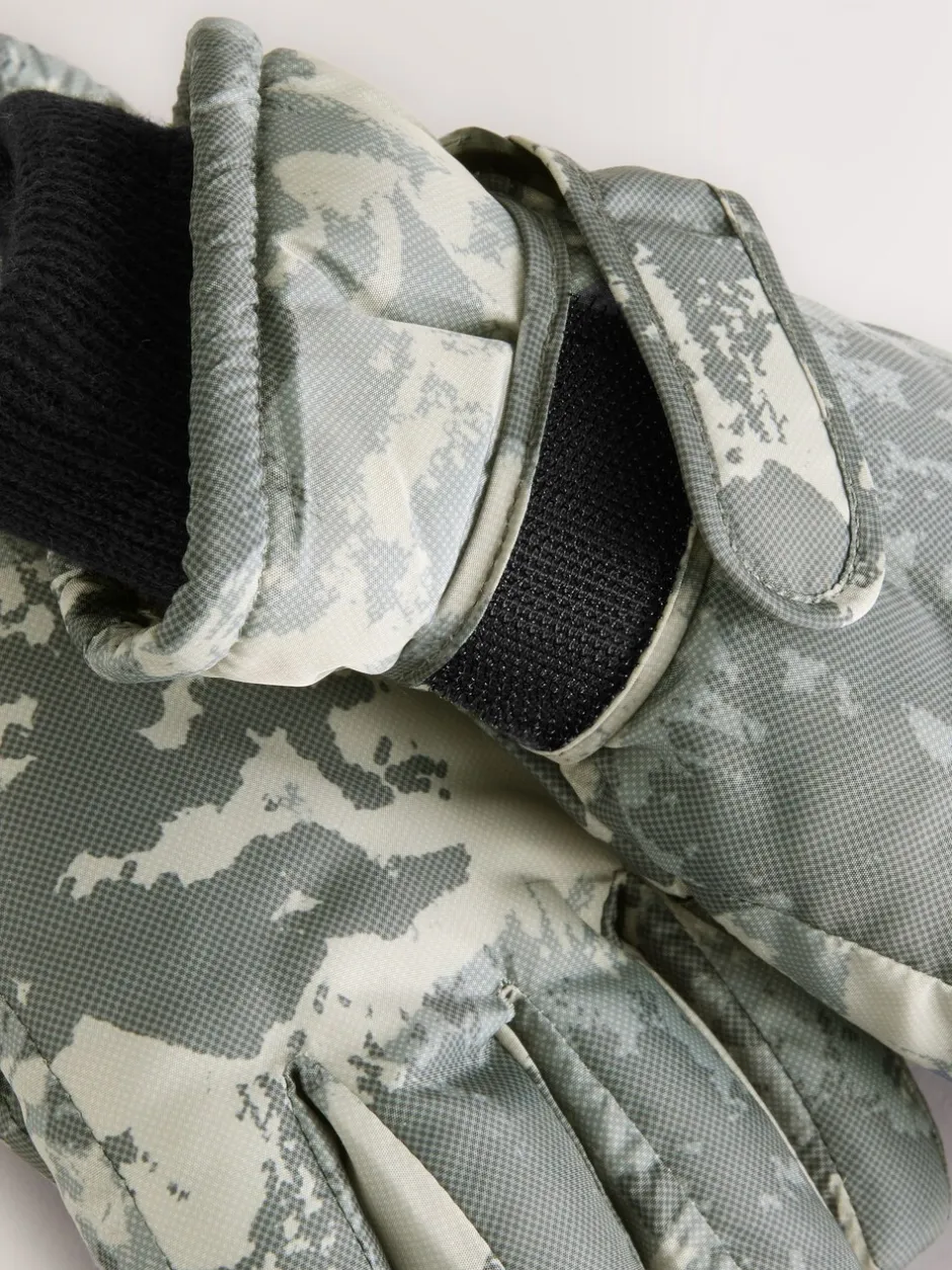 Next Camouflage vert - Gants de ski (3-16ans) Best