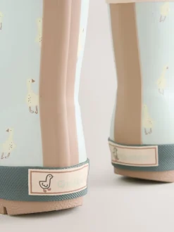 Next canard Bleu - Bottes de pluie à poignets doublés en néoprène Hot