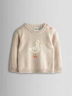 Jojo Maman Bébé Canard gris - Ensemble haut et bas en maille Sale