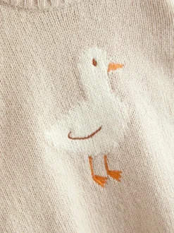 Jojo Maman Bébé Canard gris - Ensemble haut et bas en maille Sale