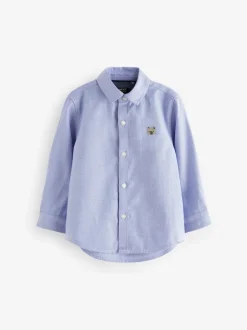 Next - Chemise Oxford à manches longues (3mths-7yrs) Caractère bleu Clearance