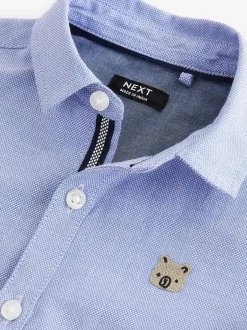 Next - Chemise Oxford à manches longues (3mths-7yrs) Caractère bleu Clearance