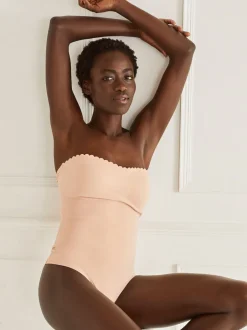 Next Caramel Nude - Dentelle de contrôle du ventre ferme Portez votre propre de soutien-gorge slip
