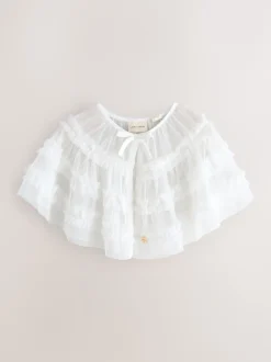 Laura Ashley Cardigan cape en maille de demoiselle d’honneur à volants Outlet