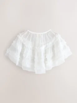 Laura Ashley Cardigan cape en maille de demoiselle d’honneur à volants Outlet